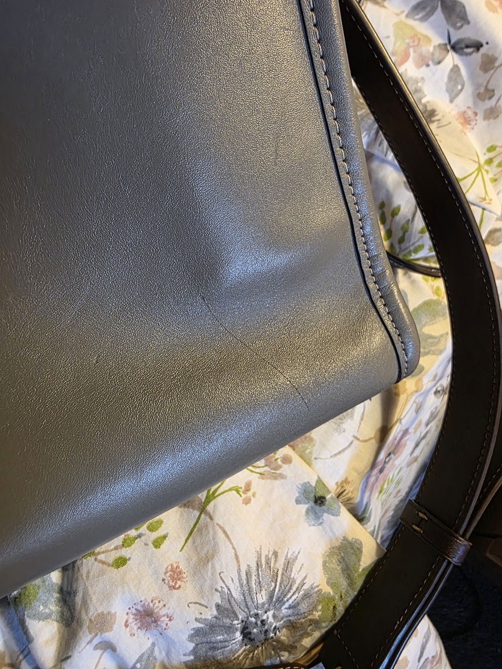 Coach Gray Colorblock Leather Rogue Bag - Picture 3 of 11